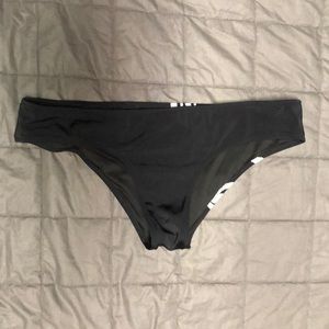 Hipster bikini bottoms with logo